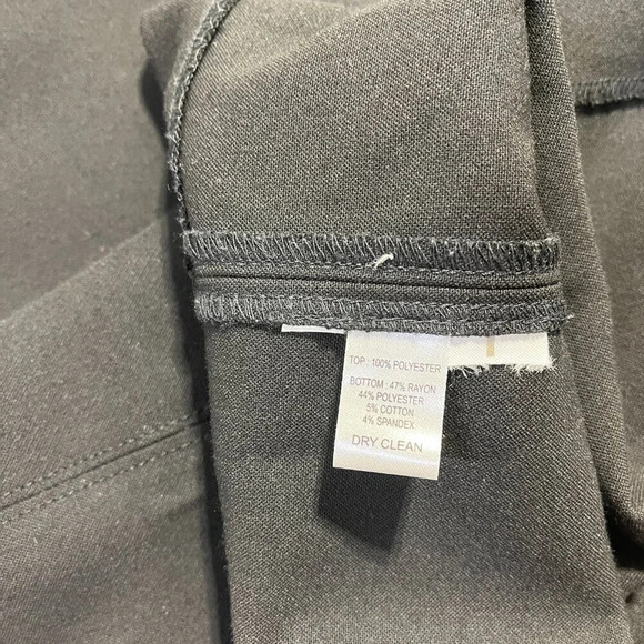 ANN TAYLOR LOFT Black White Polka Dot Blouse Skirt Dress Size 10 - Picture 10 of 13